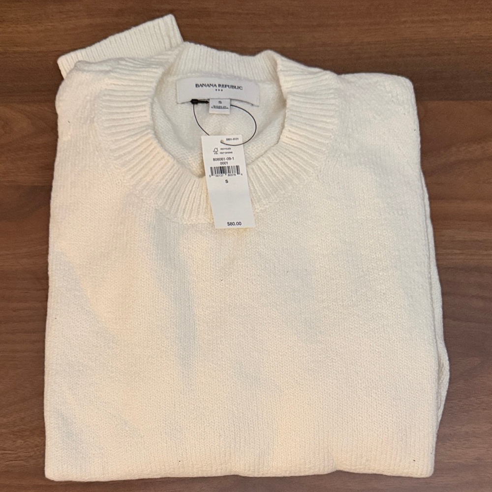 Banana Republic Coveted Crew-Neck Sweater - Size Small